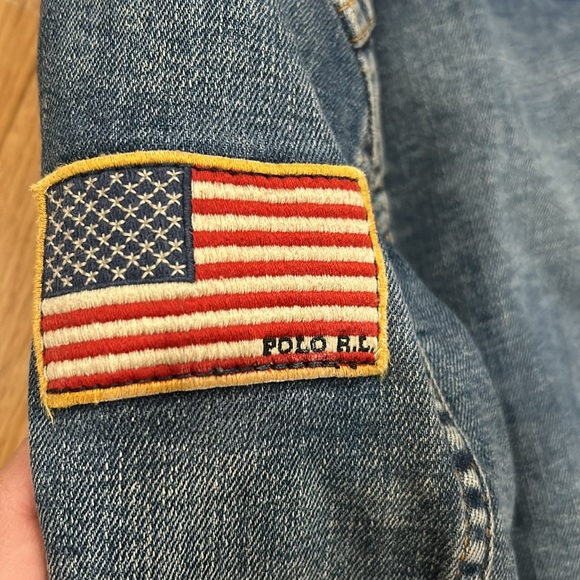 Polo Sherpa Lined Denim Jacket-4T - Picture 3 of 5